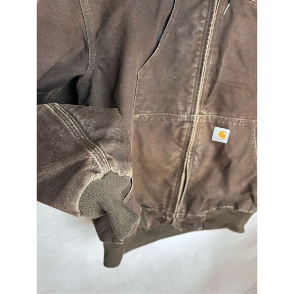 Older Carhartt Dark Brown Jacket J244 - Picture 4 of 4
